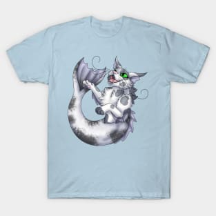 Purrmaid: Grey Bicolor T-Shirt